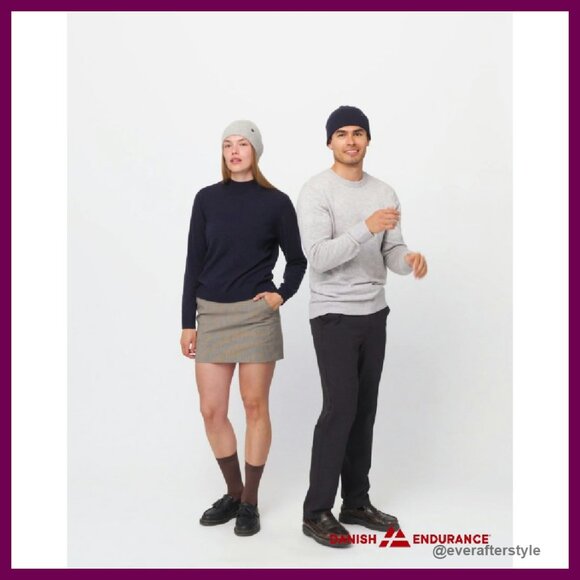 Luxury Cashmere Beanie Classic Minimal Chic Winter Warm Soft Stretchy main image 6